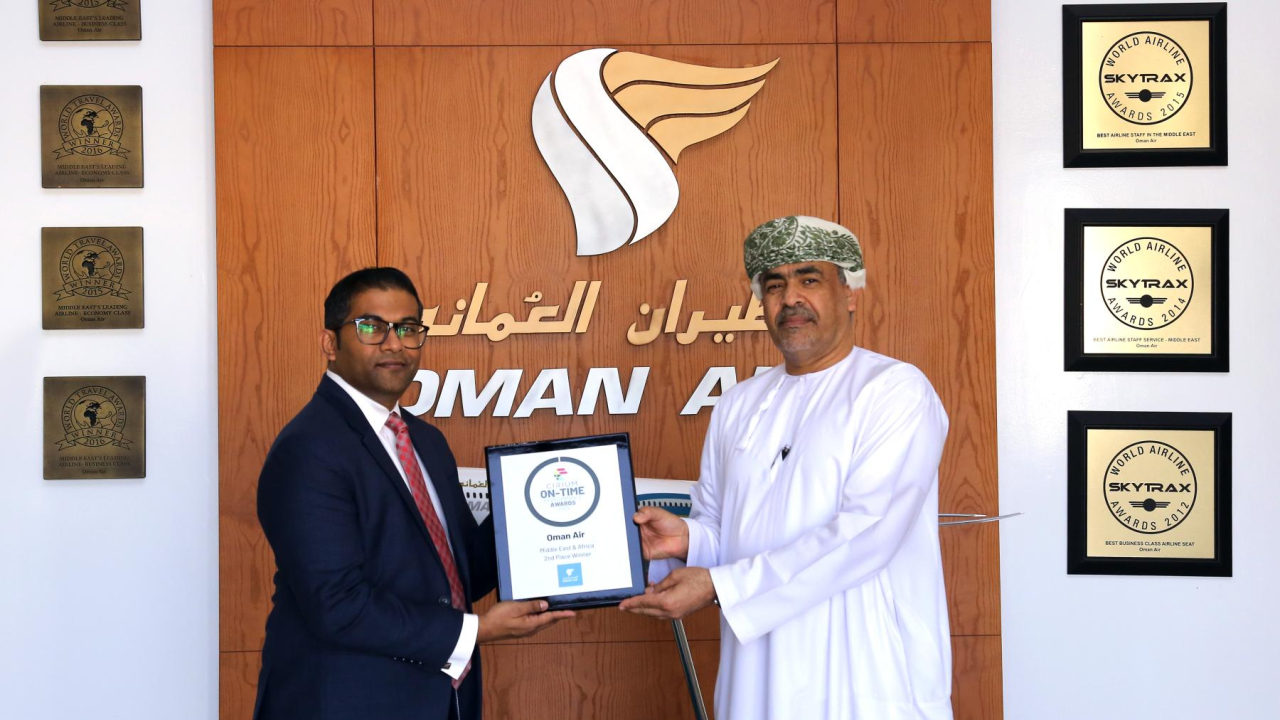 Oman Air ranks second in MENA for On-Time Performance in 2024