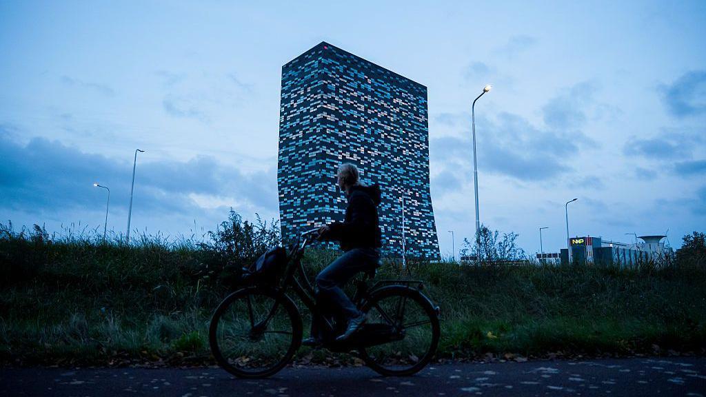 The 52Nijmegen high-rise building which houses the Nexperia Holding BV headquarters on the Noviotech Campus in Nijmegen, Netherlands